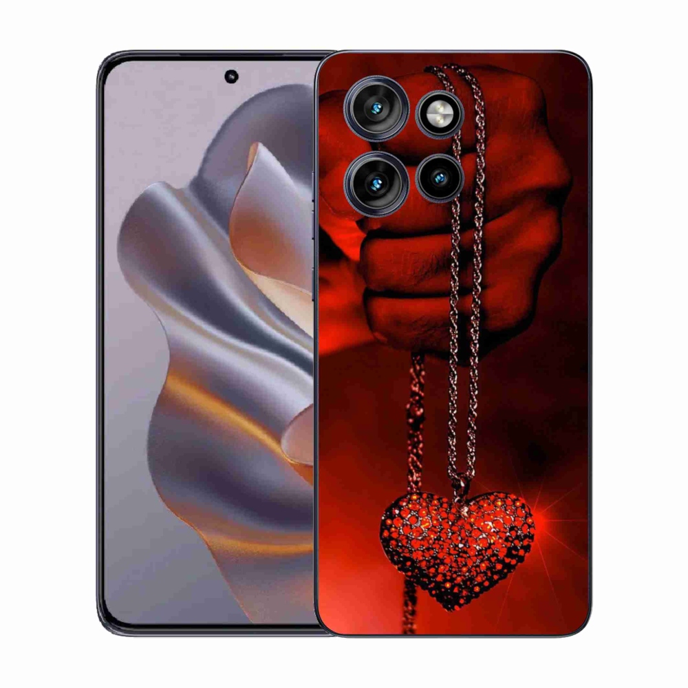 Zselés borítás mmCase a Motorola Edge 50 Neo készülékhez - nyaklánc