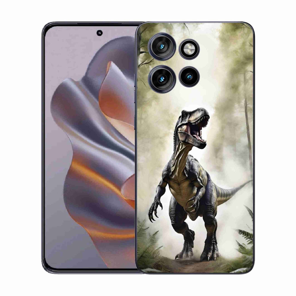 Zselés borítás mmCase a Motorola Edge 50 Neo készülékhez - dühös T-Rex