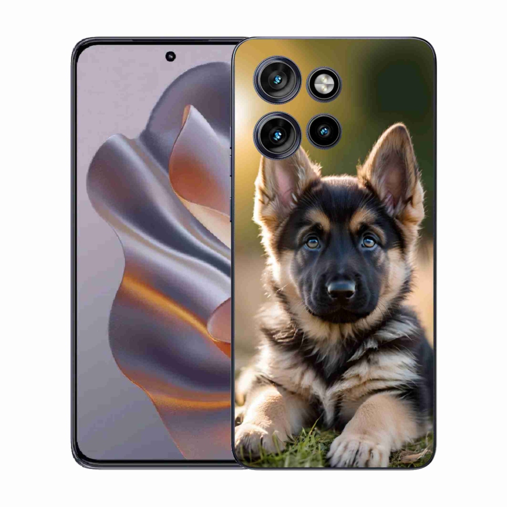 Gél borítás mmCase a Motorola Edge 50 Neo készülékhez - Német juhászkutya a természetben