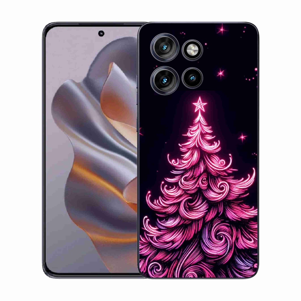 Gél borítás mmCase a Motorola Edge 50 Neo készülékhez - neon karácsonyfa 2