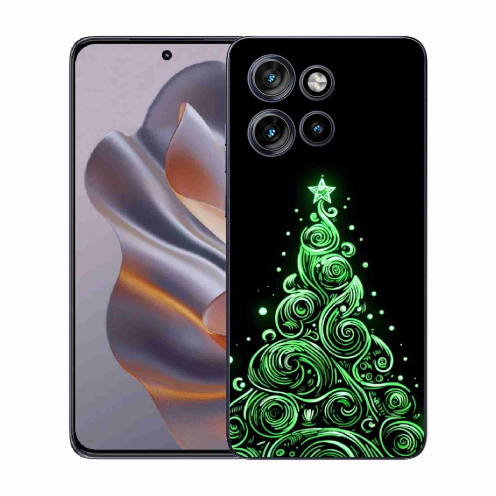 Gél borítás mmCase a Motorola Edge 50 Neo készülékhez - neon karácsonyfa 3