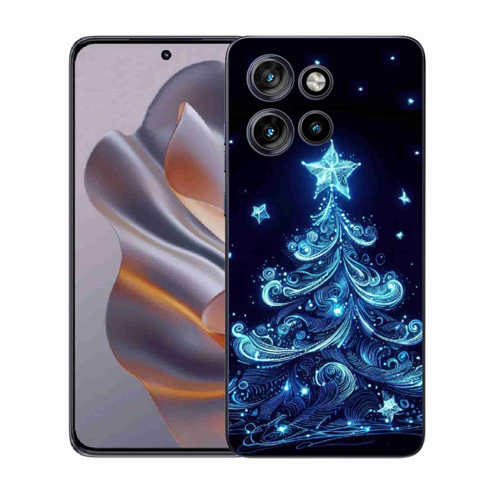 Zselés borítás mmCase a Motorola Edge 50 Neo készülékhez - neon karácsonyfa 4