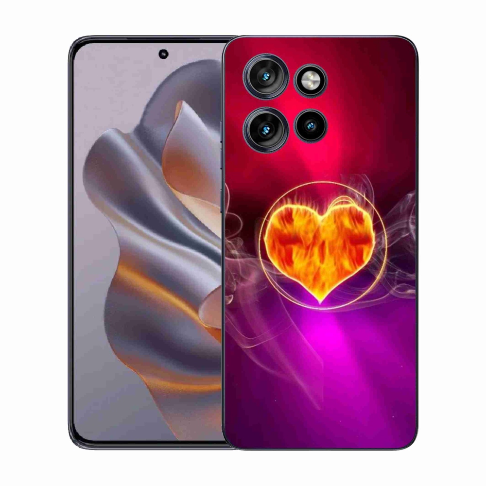 Zselés borítás mmCase a Motorola Edge 50 Neo készülékhez - tüzes szív