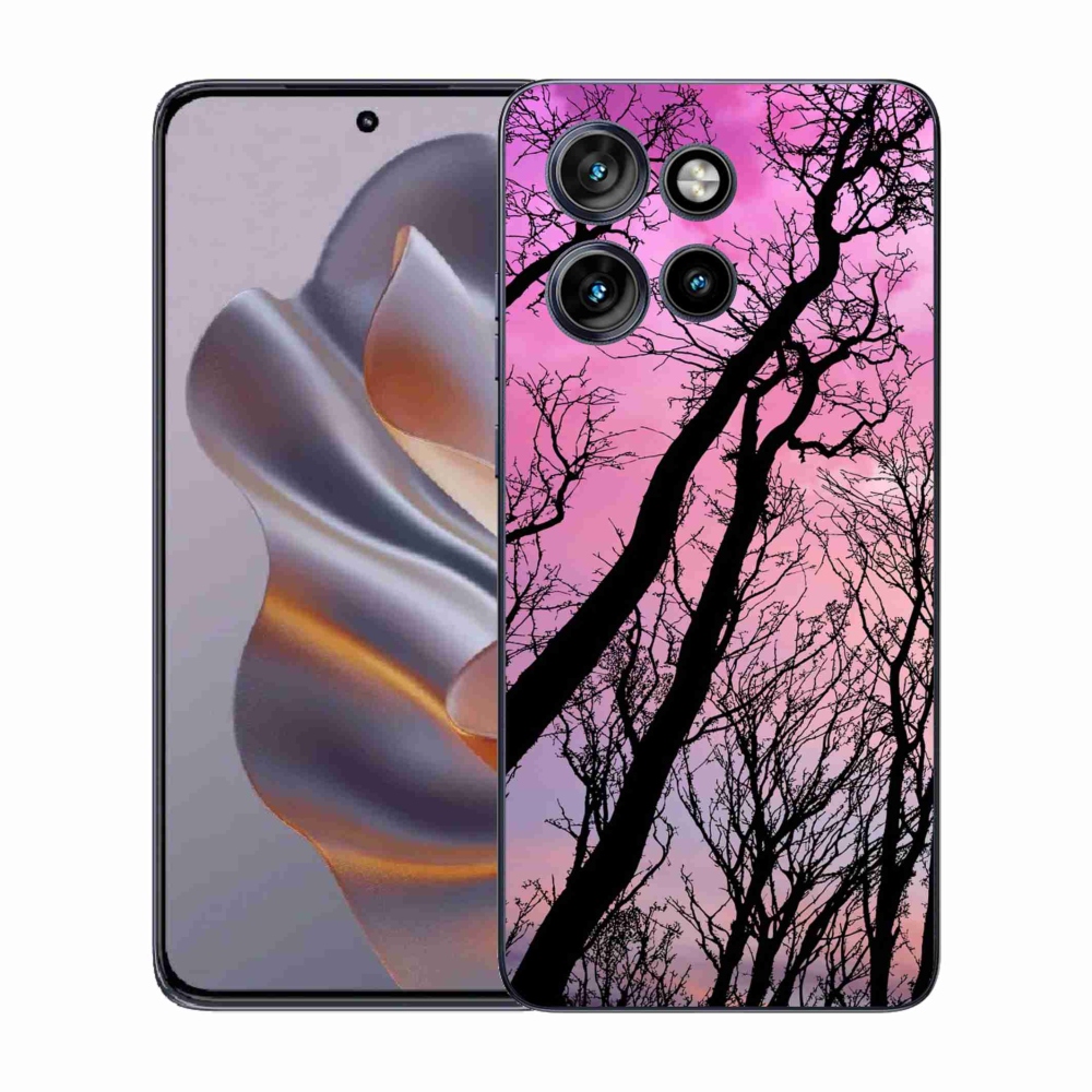 Zselés borítás mmCase a Motorola Edge 50 Neo készülékhez - kidőlt fák