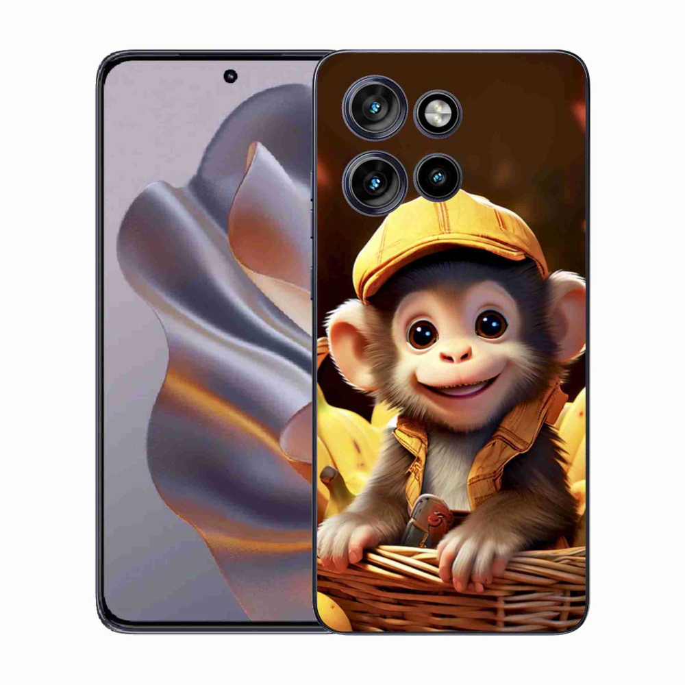 Zselés borítás mmCase a Motorola Edge 50 Neo készülékhez - majom a kosárban