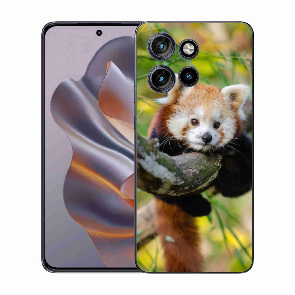 Zselés tok mmCase a Motorola Edge 50 Neo készülékhez - panda piros