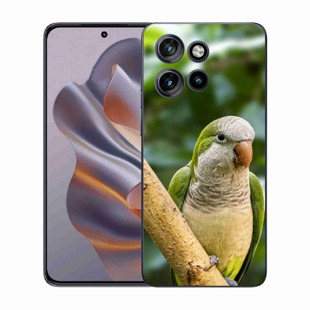 Zselés borítás mmCase a Motorola Edge 50 Neo készülékhez - papagáj
