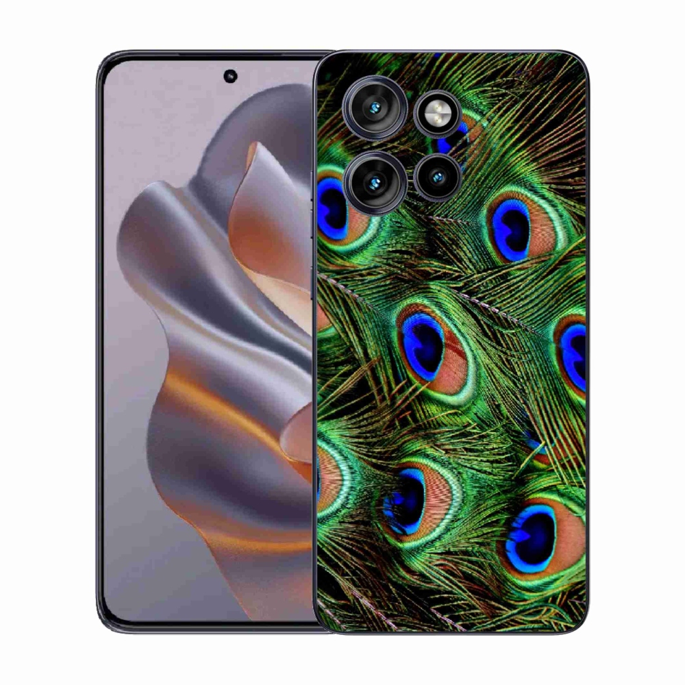 Zselés tok mmCase a Motorola Edge 50 Neo készülékhez - pávatoll