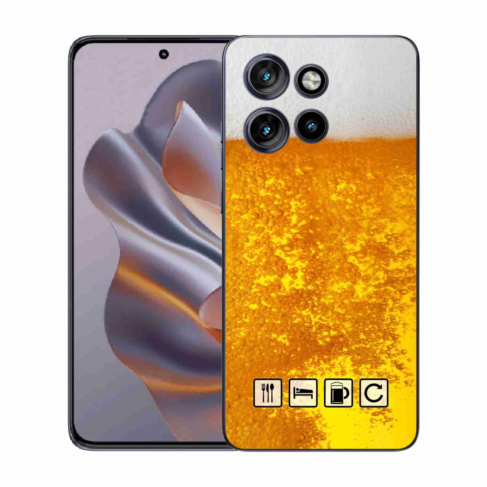 Zselés borítás mmCase a Motorola Edge 50 Neo készülékhez - sör motívum 3