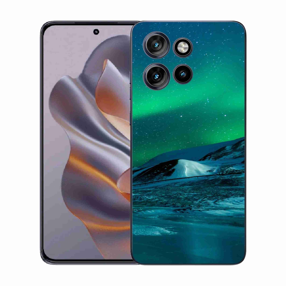 Zselés borítás mmCase a Motorola Edge 50 Neo készülékhez - sarki fény