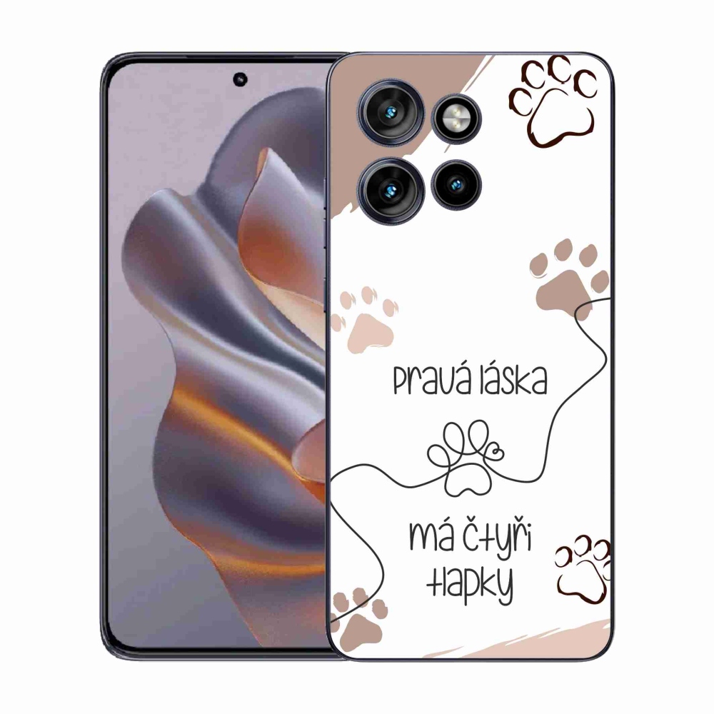 Zselés borító mmCase a Motorola Edge 50 Neo készülékhez - kutyamotívum 1 fehér háttér