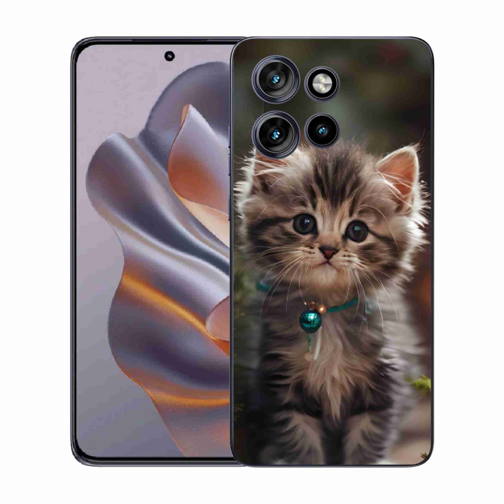 Zselés borítás mmCase a Motorola Edge 50 Neo készülékhez - aranyos cica 11