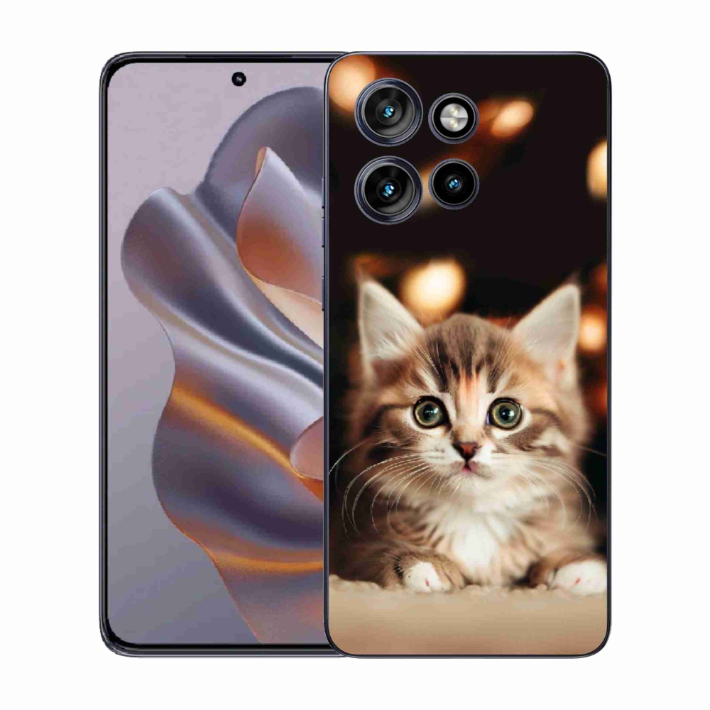 Zselés borítás mmCase a Motorola Edge 50 Neo készülékhez - aranyos cica 2