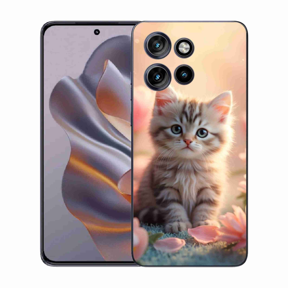 Zselés borítás mmCase a Motorola Edge 50 Neo készülékhez - aranyos cica 8