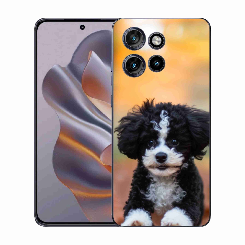 Zselés borítás mmCase a Motorola Edge 50 Neo készülékhez - aranyos kiskutya 2