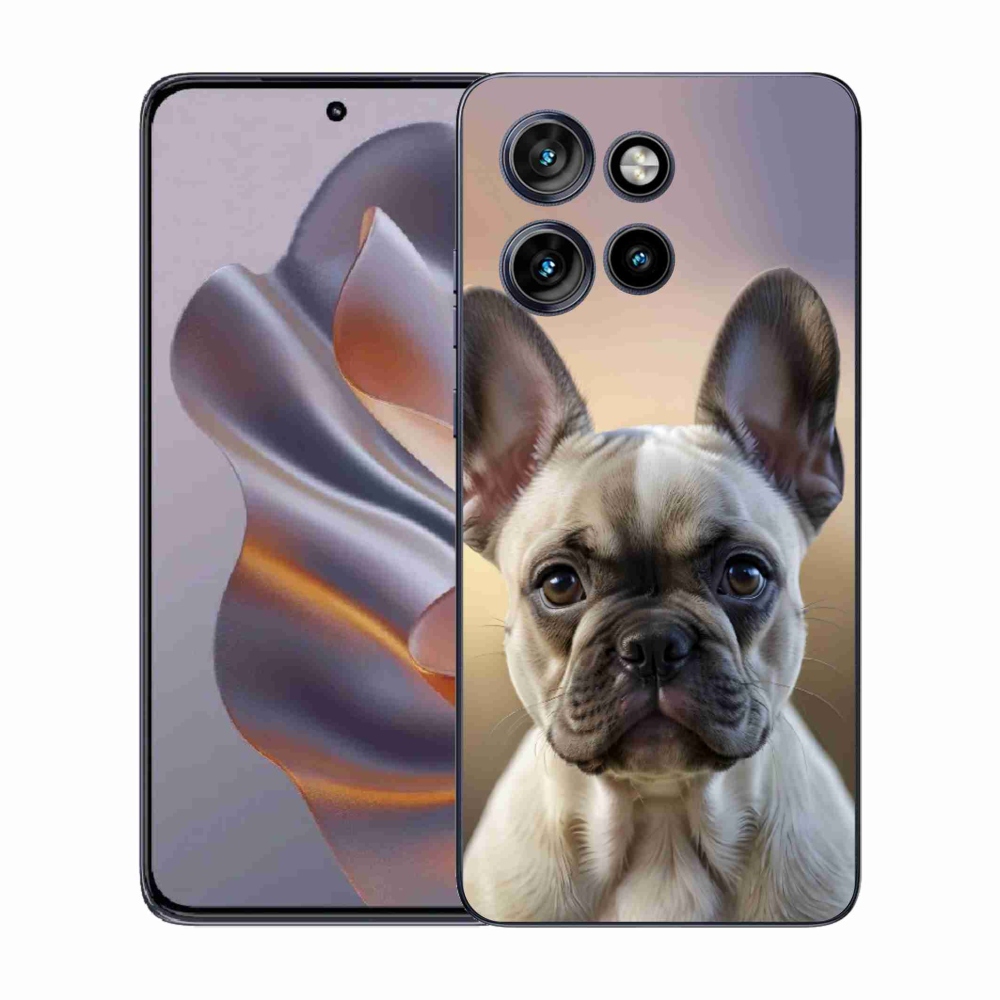 Gél borítás mmCase a Motorola Edge 50 Neo készülékhez - aranyos francia bulldog