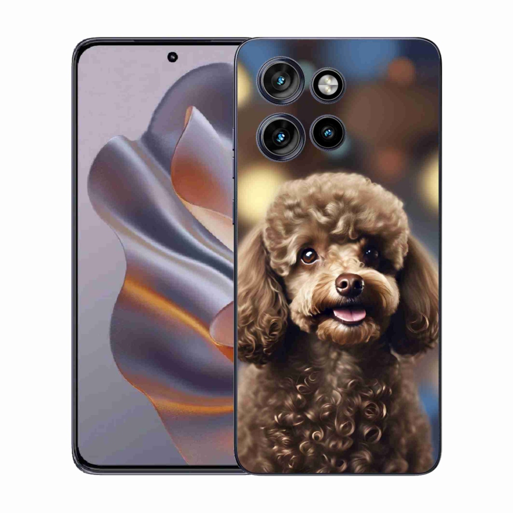 Zselés borítás mmCase a Motorola Edge 50 Neo készülékhez - aranyos uszkár