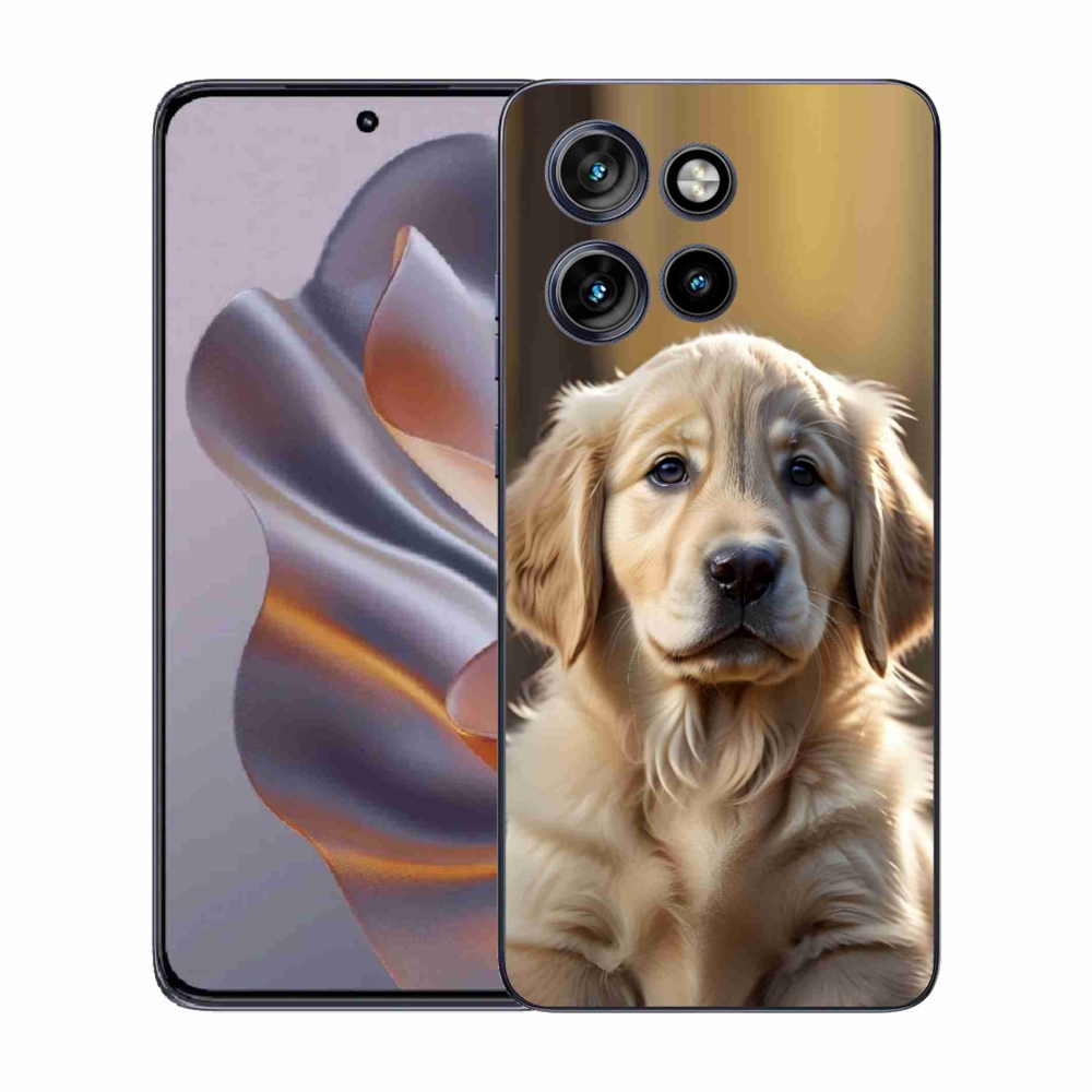 Gél borítás mmCase a Motorola Edge 50 Neo készülékhez - aranyos arany retriever