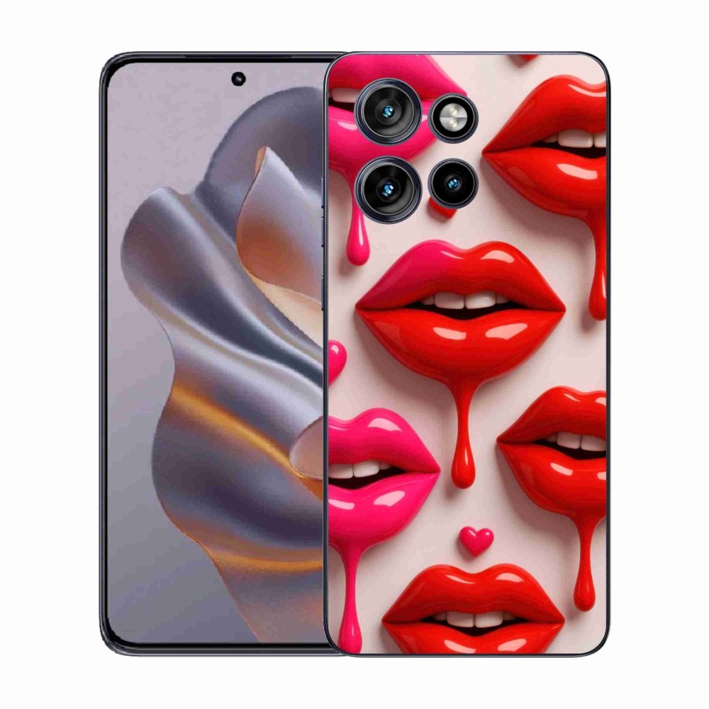 Zselés borítás mmCase a Motorola Edge 50 Neo készülékhez - ajkak 2