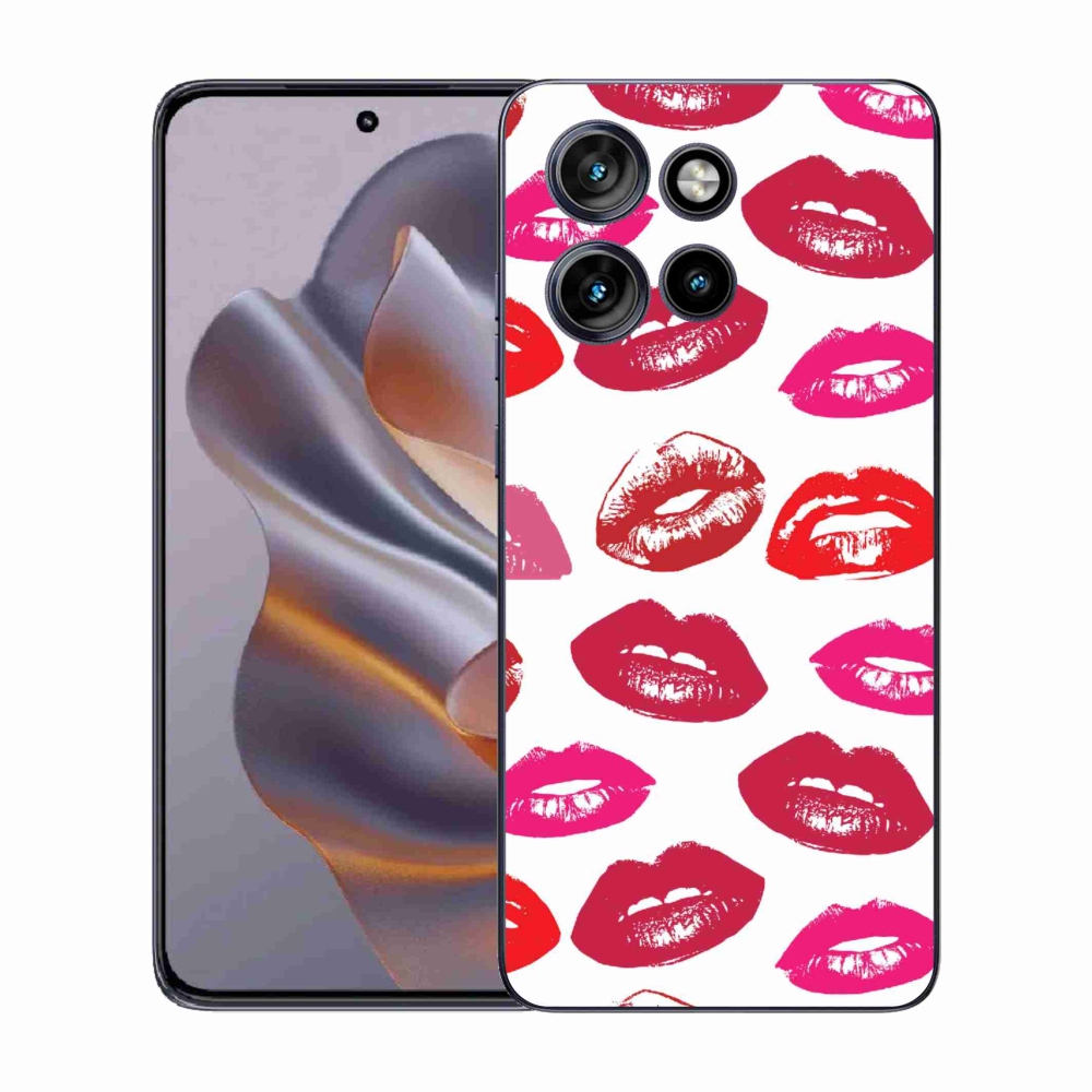 Zselés borítás mmCase a Motorola Edge 50 Neo készülékhez - ajkak