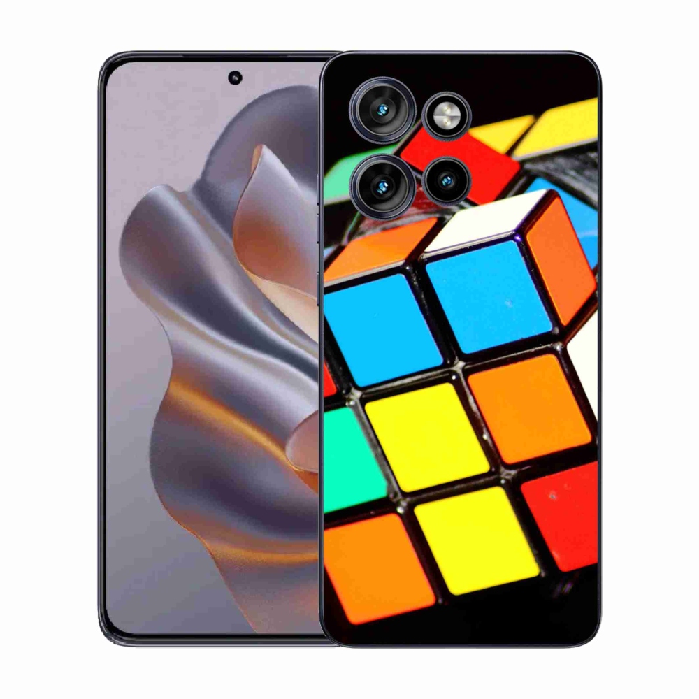 Zselés borítás mmCase a Motorola Edge 50 Neo készülékhez - Rubik-kocka