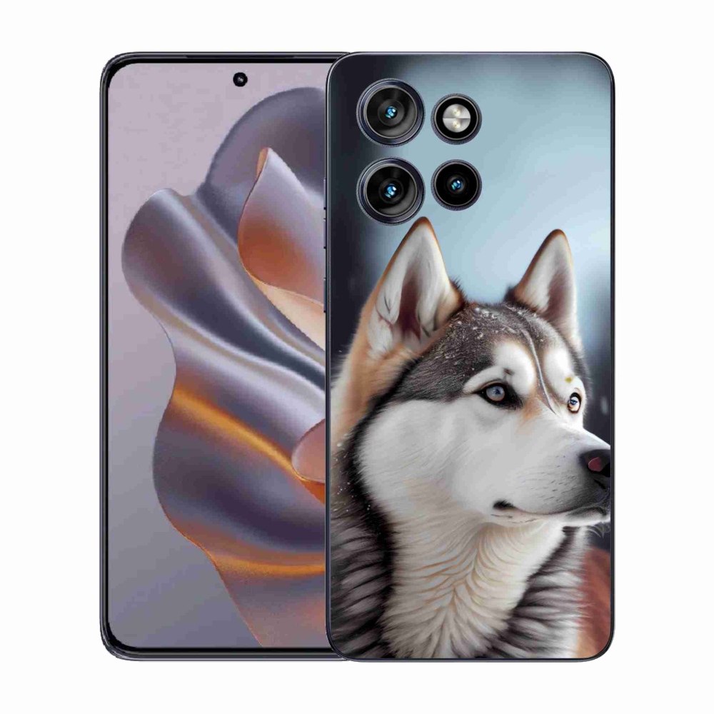 Zselés borítás mmCase a Motorola Edge 50 Neo készülékhez - Siberian Husky