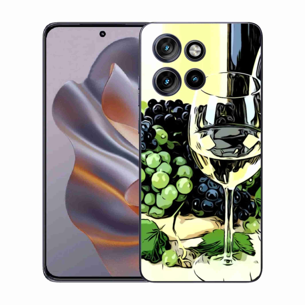 Zselés borító mmCase a Motorola Edge 50 Neo készülékhez - pohár bor