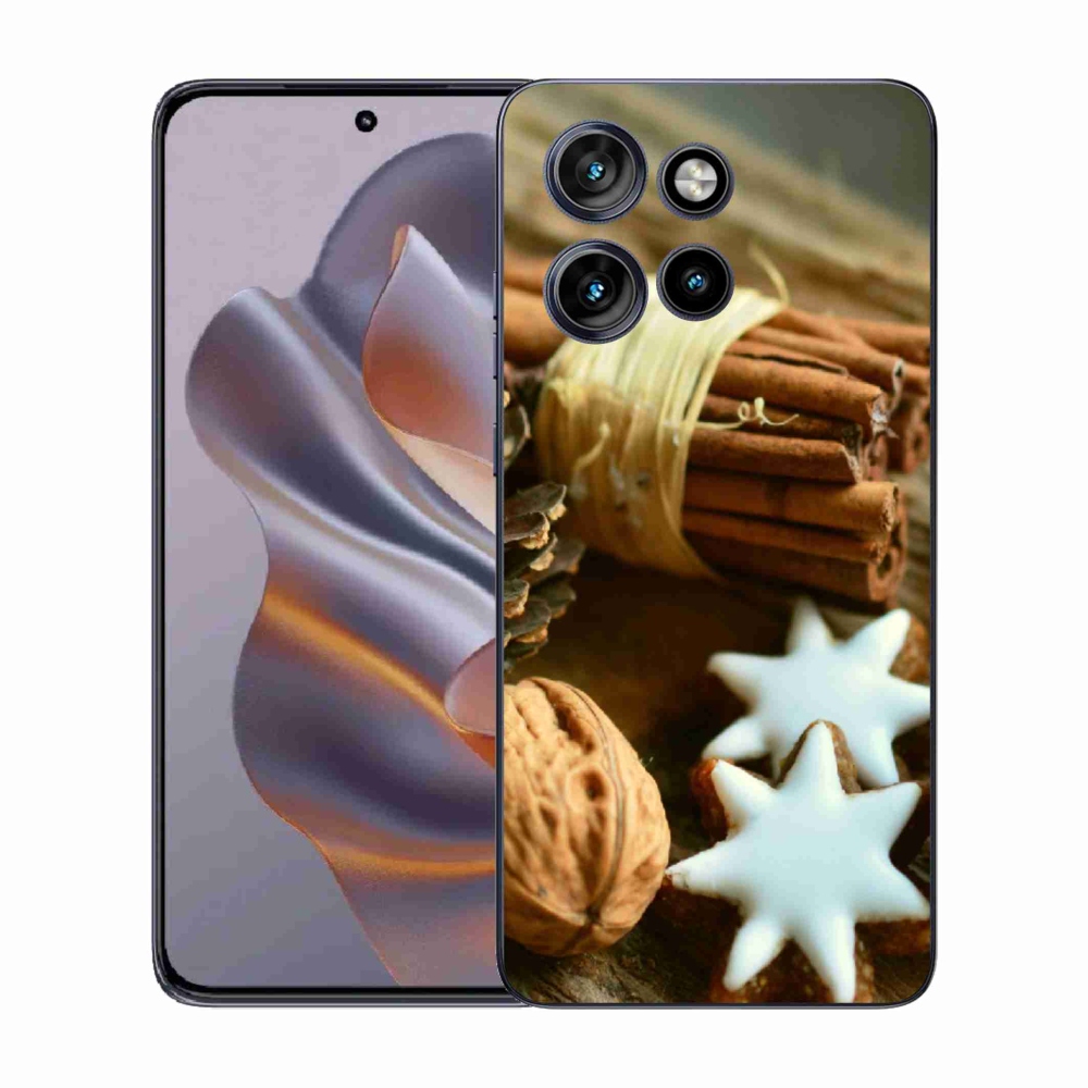 Zselés borítás mmCase a Motorola Edge 50 Neo készülékhez - fahéj és mézeskalács