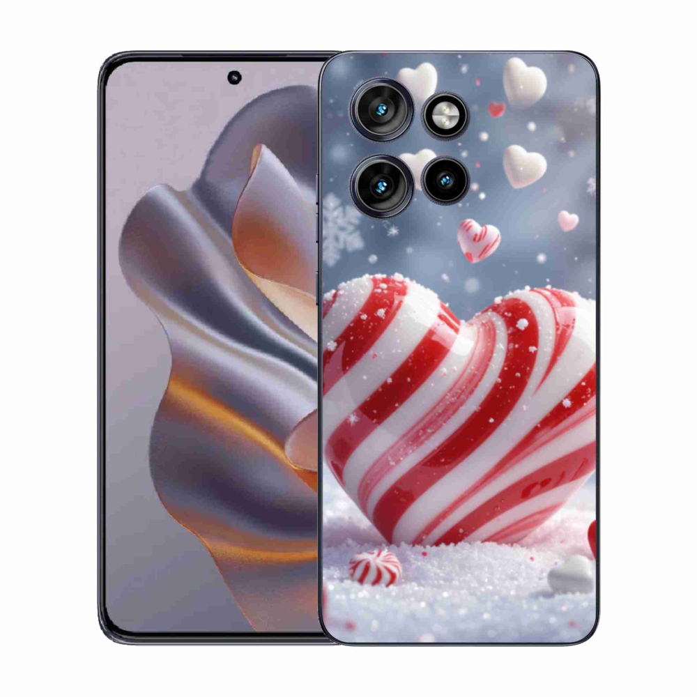 Zselés borítás mmCase a Motorola Edge 50 Neo készülékhez - édes szív