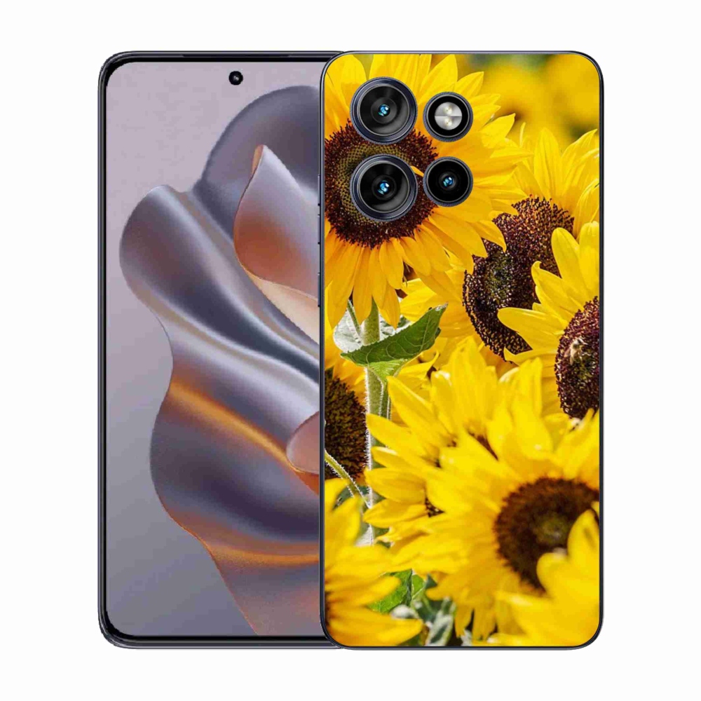 Zselés borítás mmCase a Motorola Edge 50 Neo készülékhez - Napraforgó