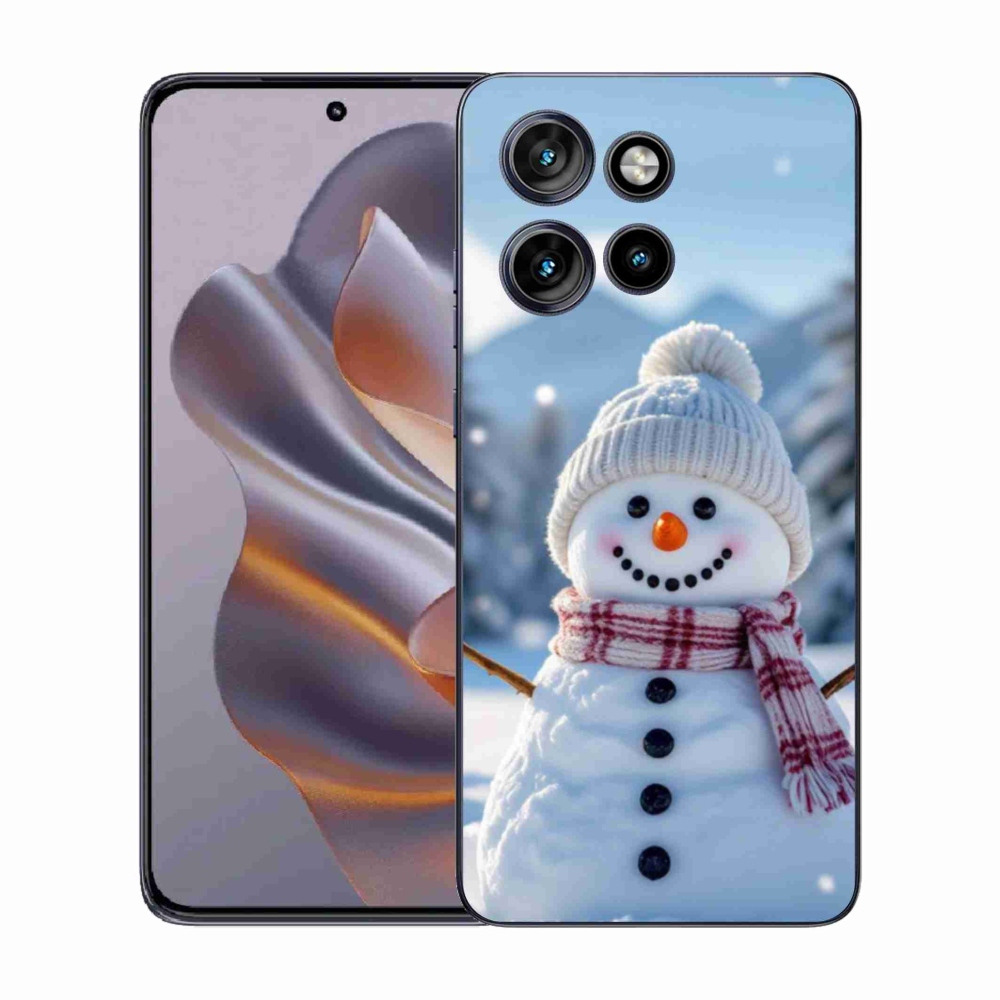 Zselés borítás mmCase a Motorola Edge 50 Neo készülékhez - hóember 3