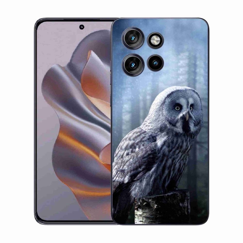 Zselés borítás mmCase a Motorola Edge 50 Neo készülékhez - bagoly