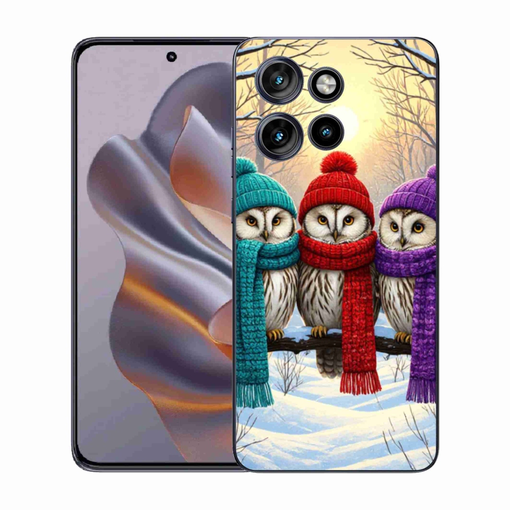 Zselés borítás mmCase a Motorola Edge 50 Neo készülékhez - bagolybarátok