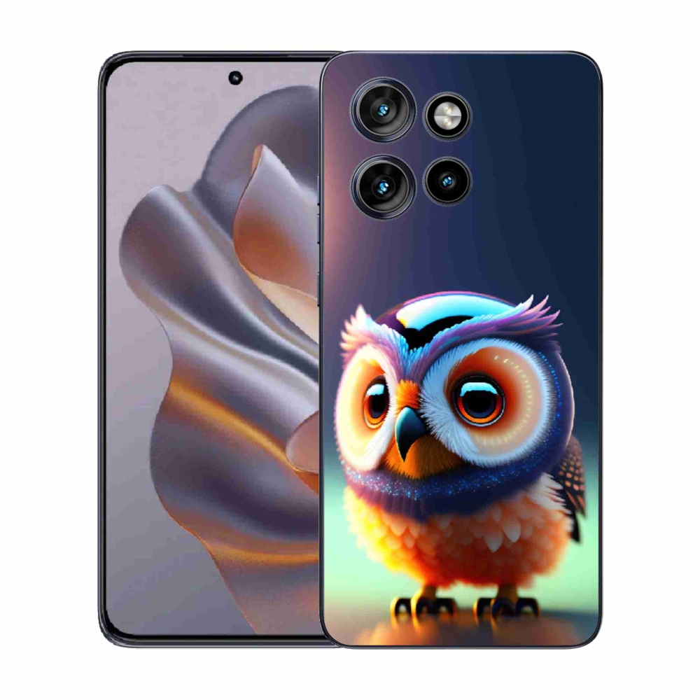 Zselés borítás mmCase a Motorola Edge 50 Neo készülékhez - bagoly