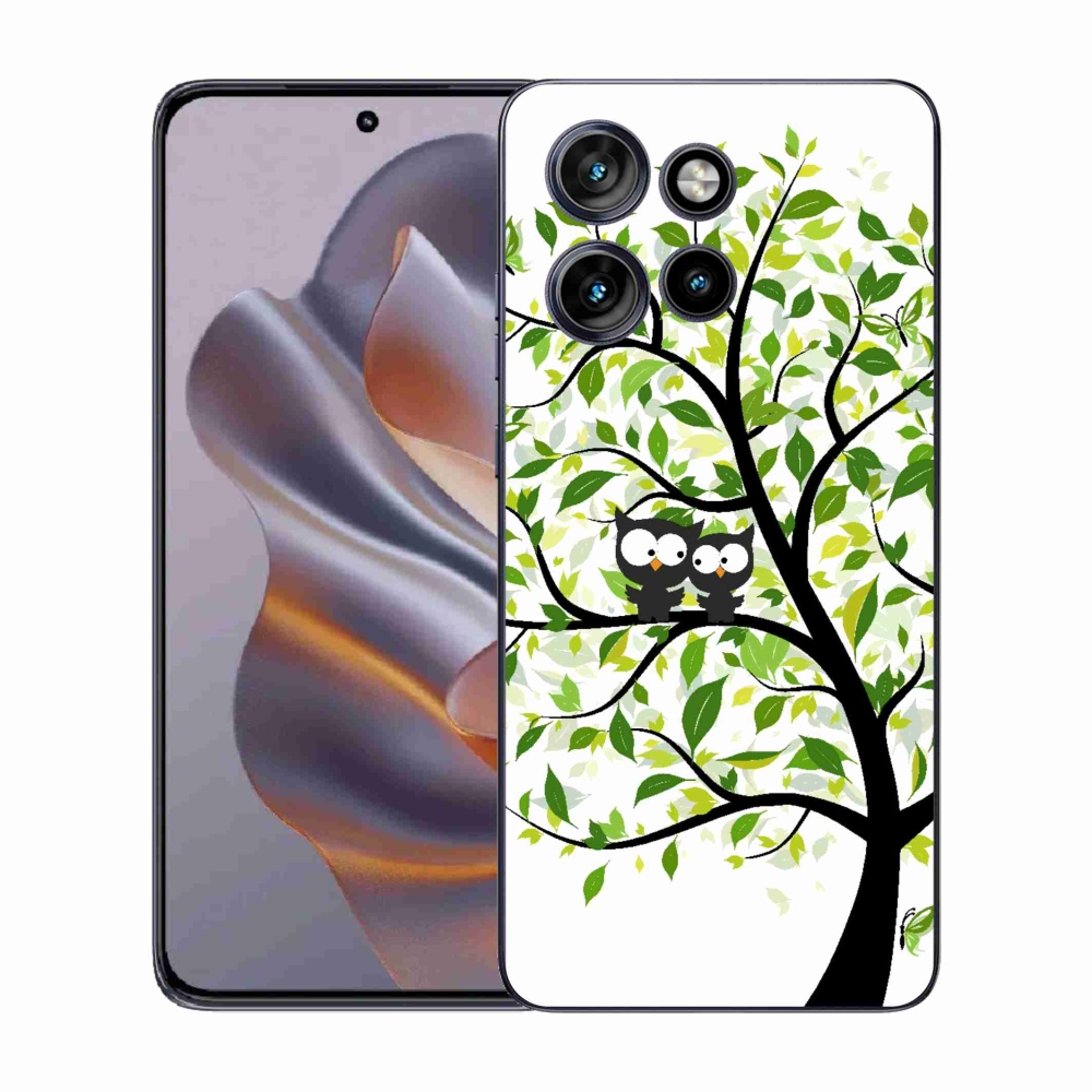 Zselés borító mmCase a Motorola Edge 50 Neo készülékhez - baglyok a fán