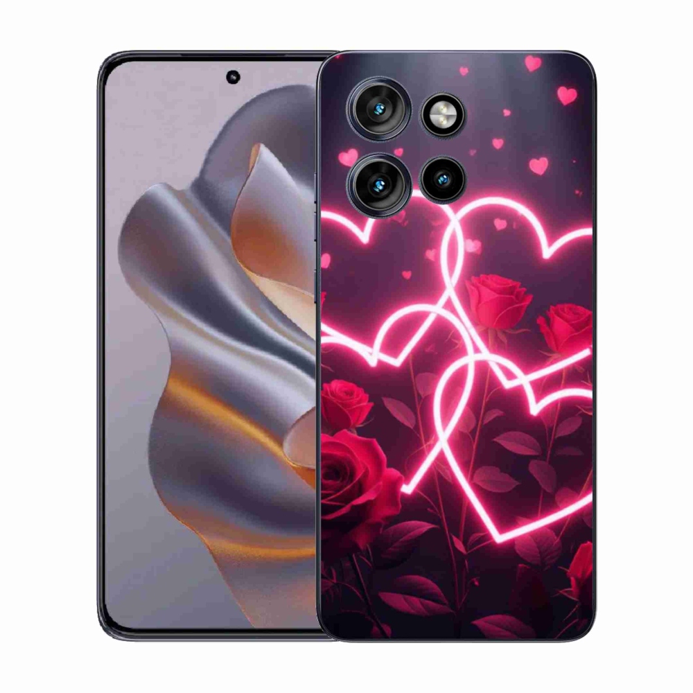 Gél védőburkolat mmCase a Motorola Edge 50 Neo készülékhez - Szerelem szíve