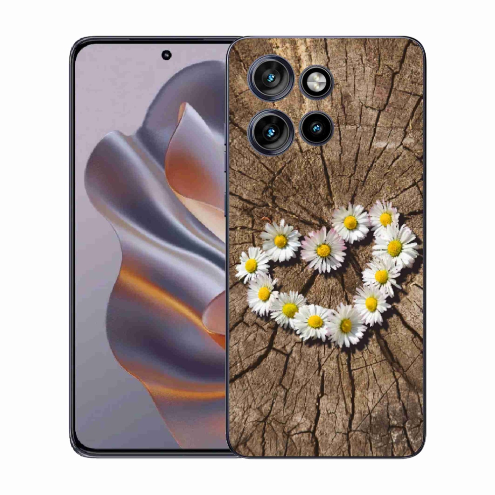 Gél védőburkolat mmCase a Motorola Edge 50 Neo készülékhez - Százszorszép szív