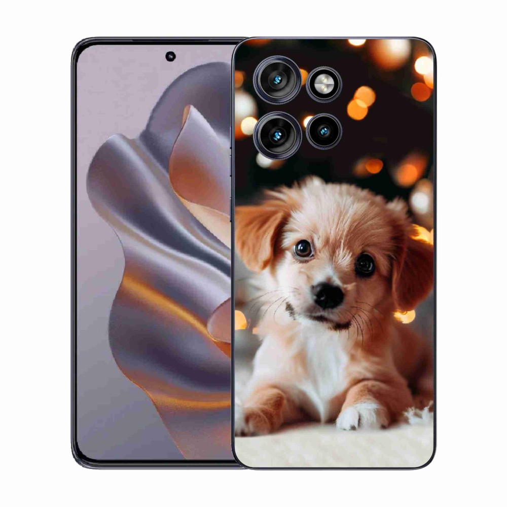 Zselés borítás mmCase a Motorola Edge 50 Neo készülékhez - kölyökkutyakék