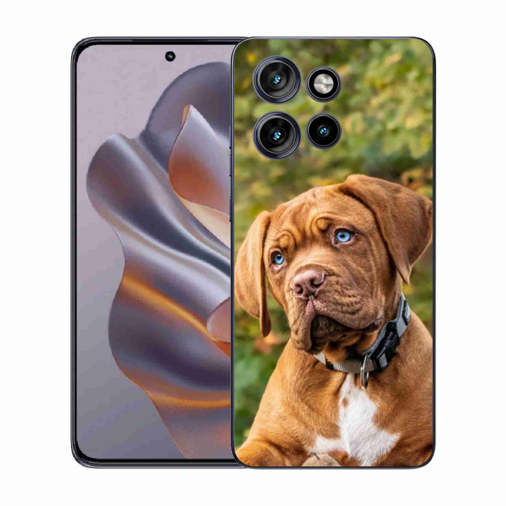 Zselés borítás mmCase a Motorola Edge 50 Neo készülékhez - kölyökkutyakék