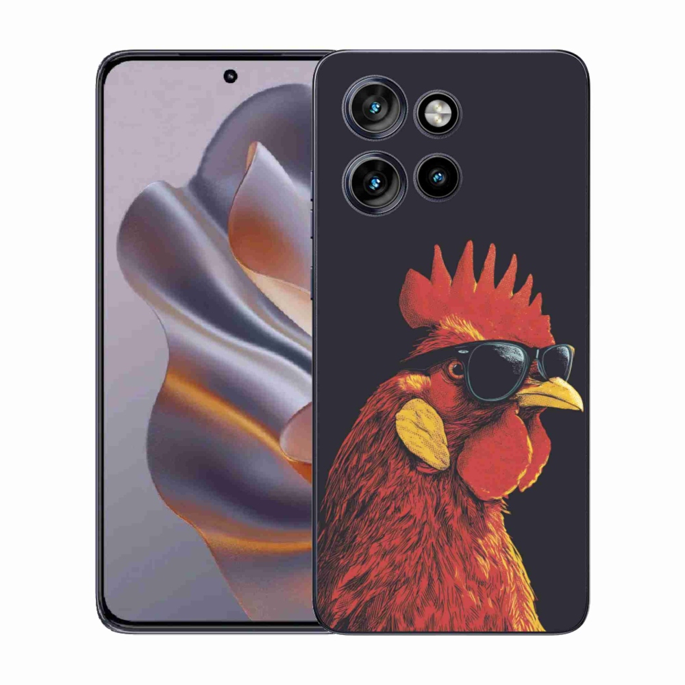 Zselés borítás mmCase a Motorola Edge 50 Neo készülékhez - stílusos kakas