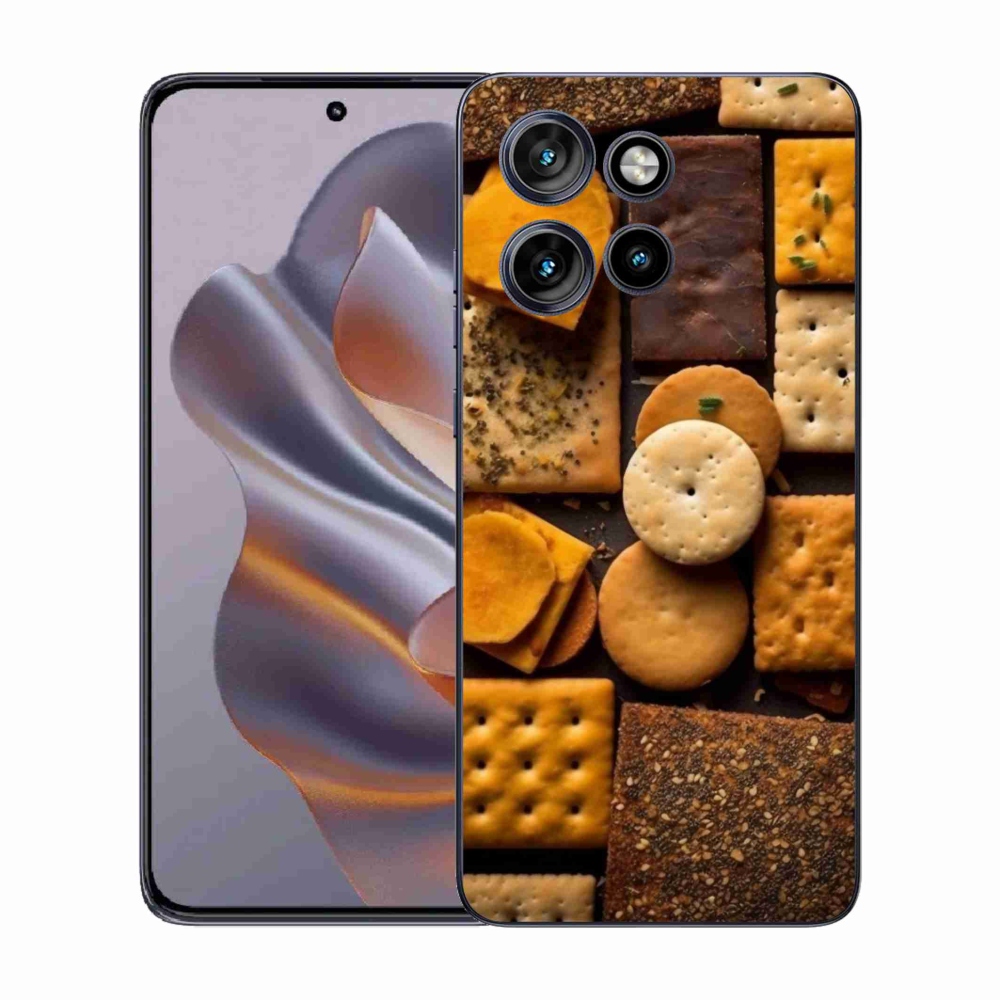 Zselés borítás mmCase a Motorola Edge 50 Neo készülékhez - kekszek