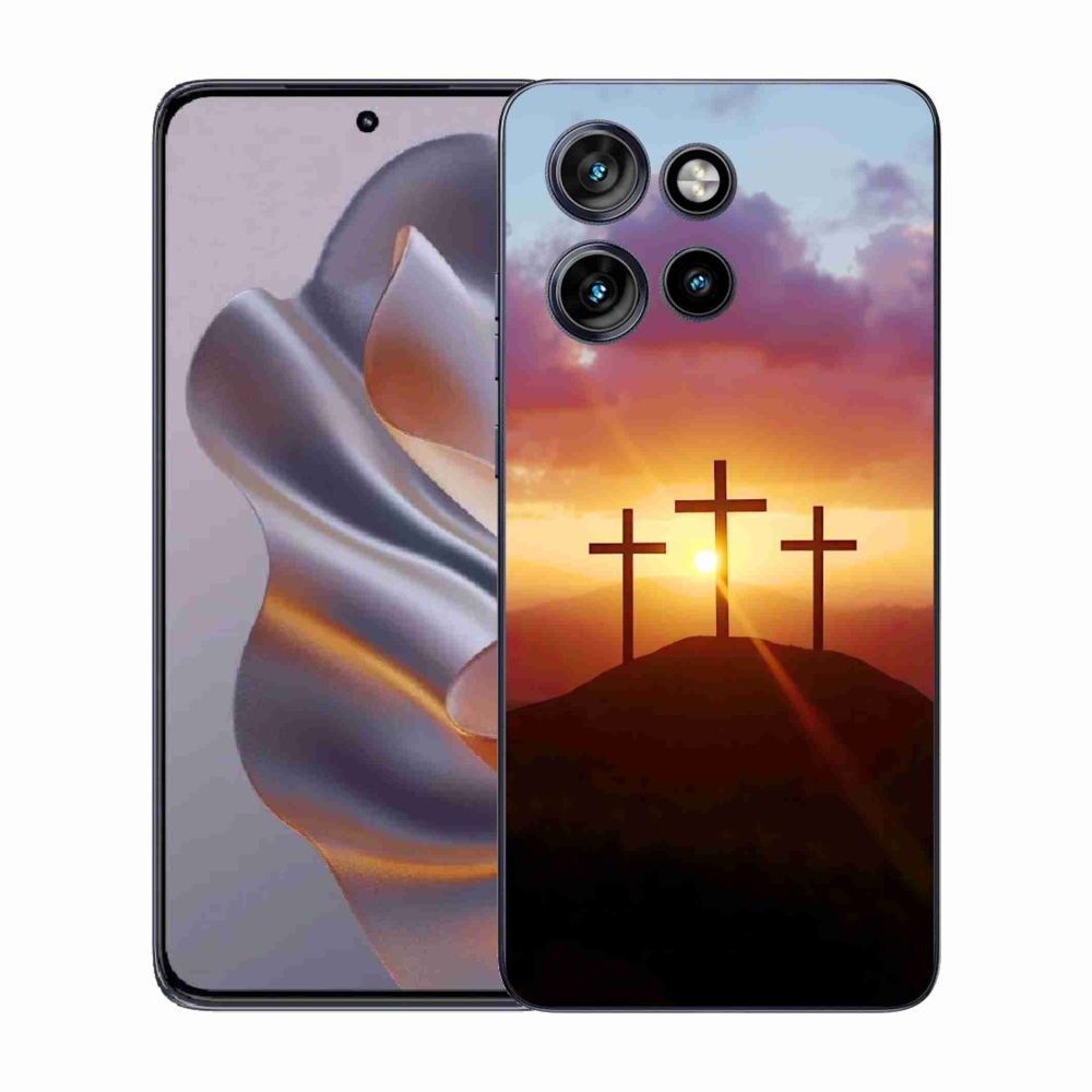 Zselés borítás mmCase a Motorola Edge 50 Neo készülékhez - három kereszt