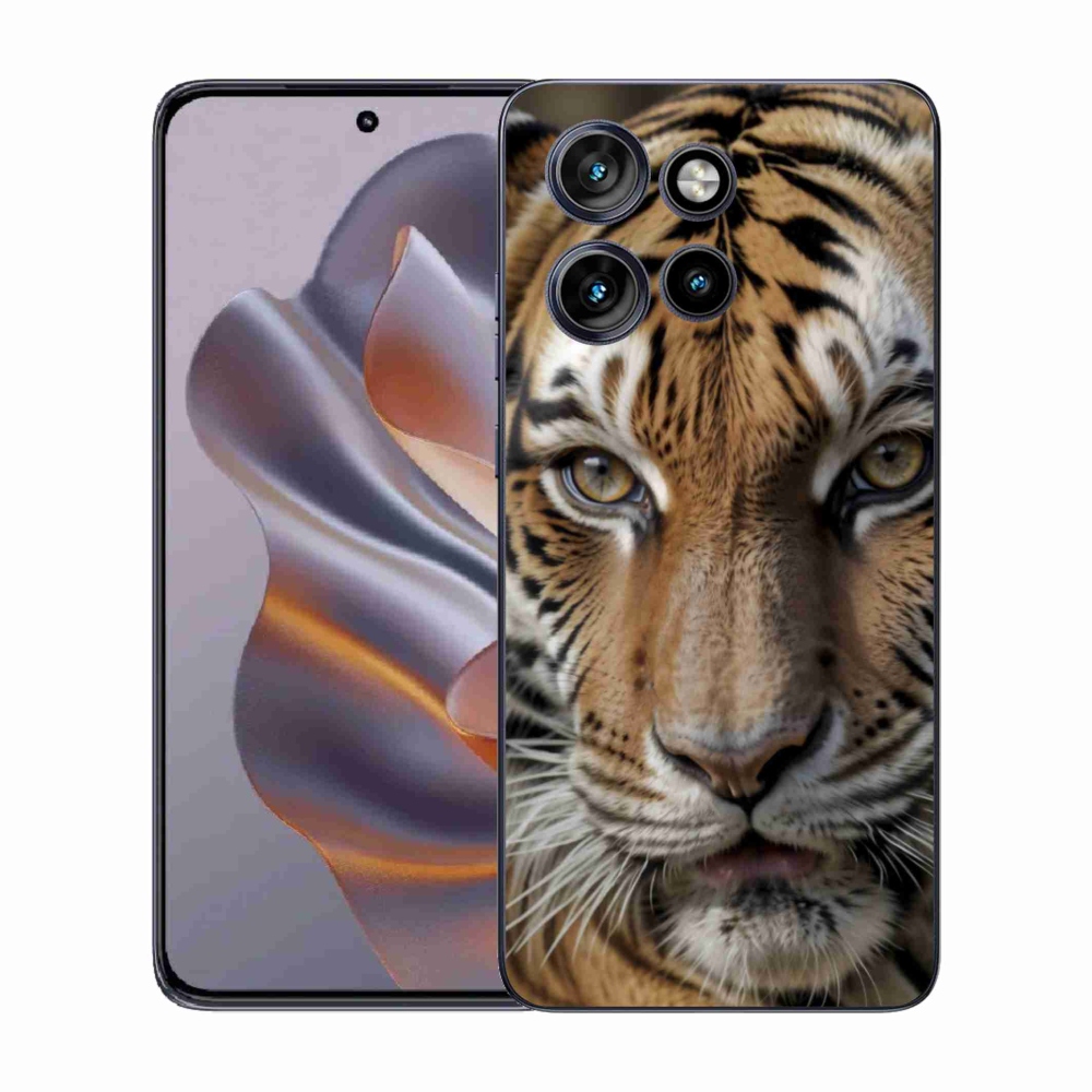 Zselés borítás mmCase a Motorola Edge 50 Neo készülékhez - tigris nézet