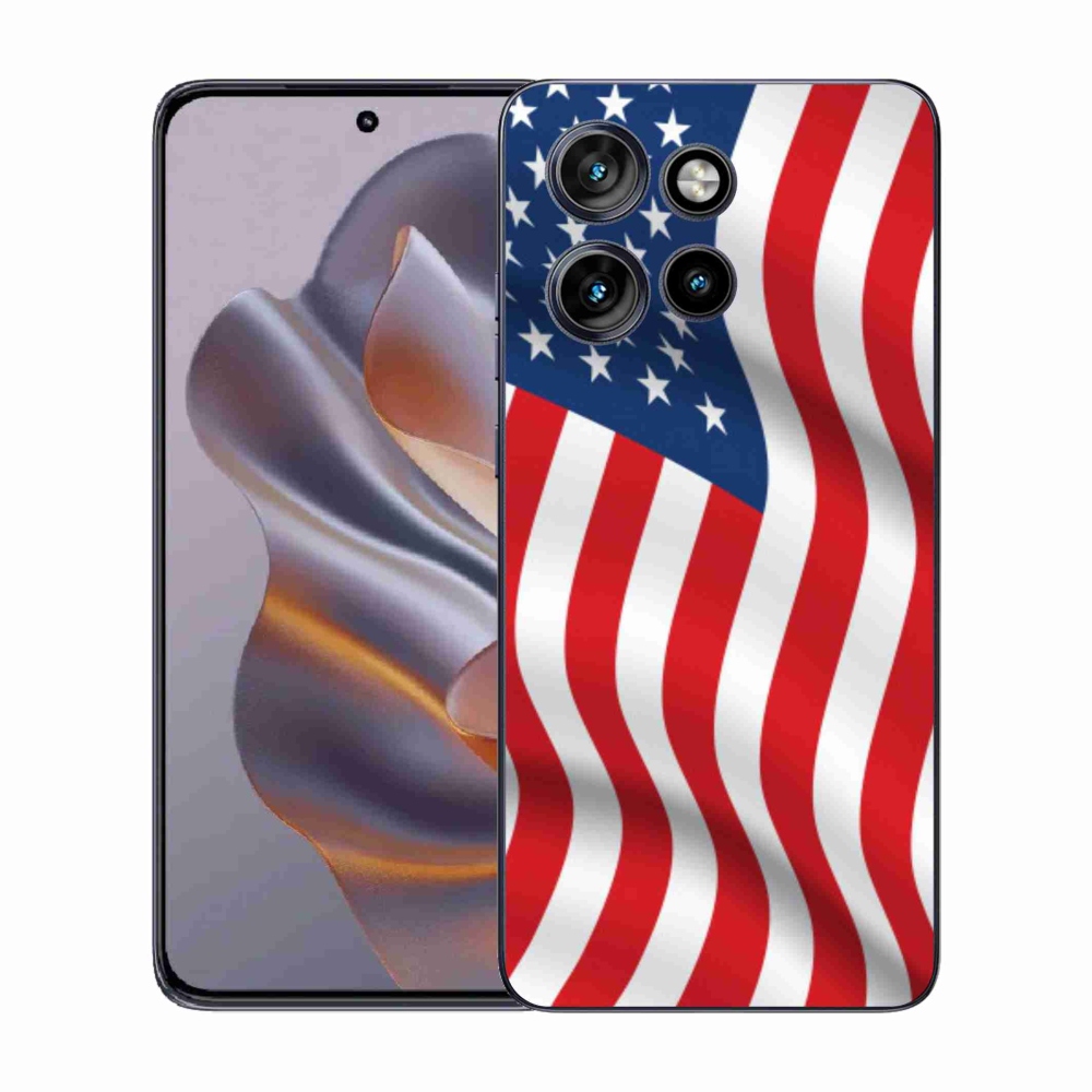 Zselés borítás mmCase a Motorola Edge 50 Neo készülékhez - USA zászlós