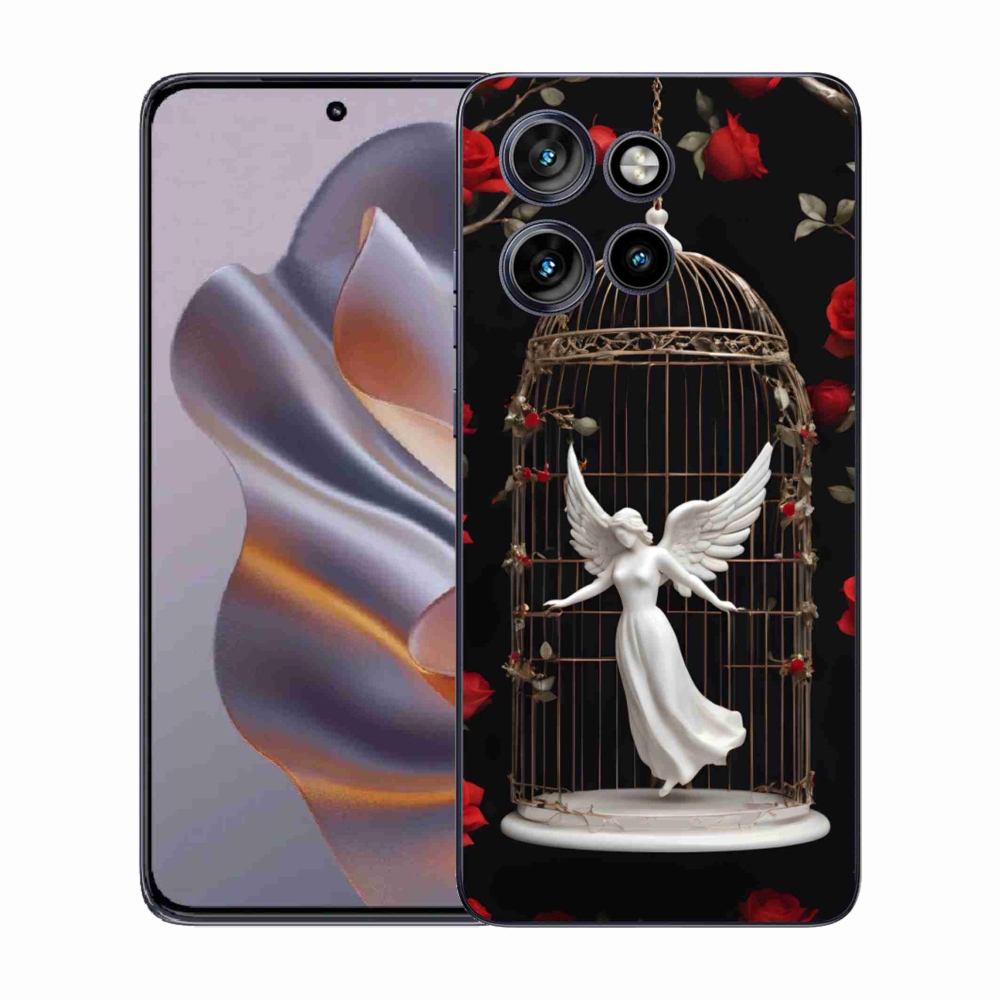 Zselés borítás mmCase a Motorola Edge 50 Neo készülékhez - csapdába esett angyal