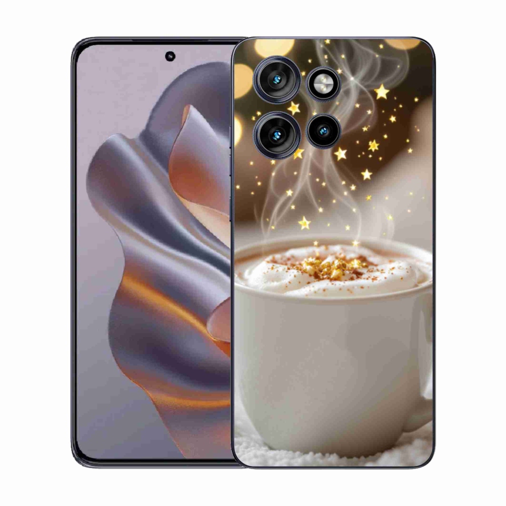 Zselés borítás mmCase a Motorola Edge 50 Neo készülékhez - Karácsonyi forró ital