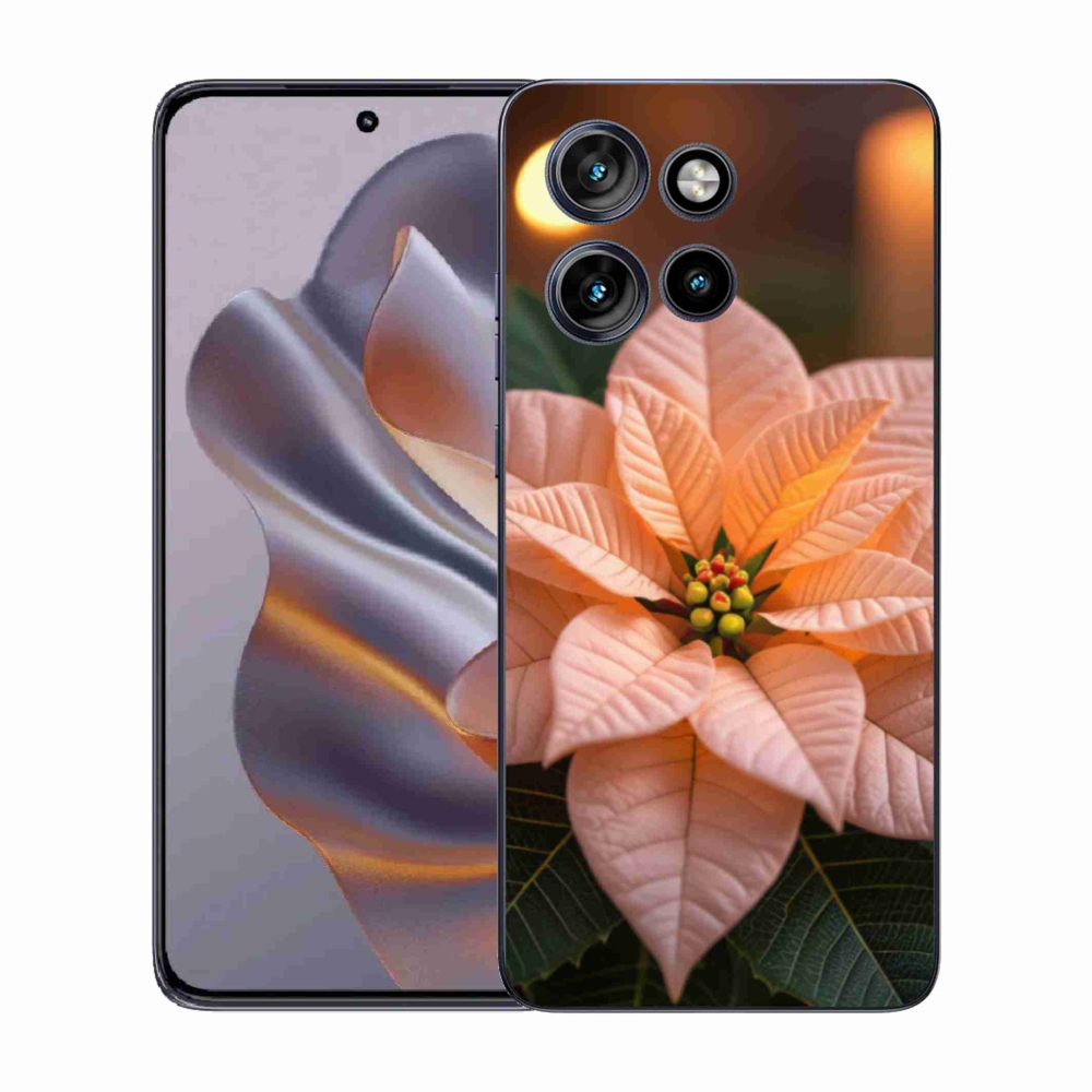 Zselés borítás mmCase a Motorola Edge 50 Neo készülékhez - mikulásvirág