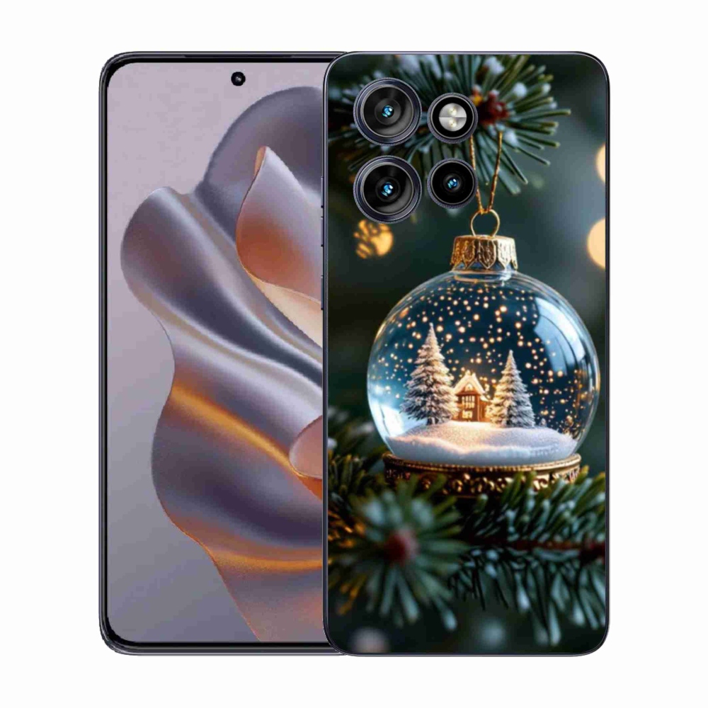 Zselés borítás mmCase a Motorola Edge 50 Neo készülékhez - Karácsonyi gömbök 2