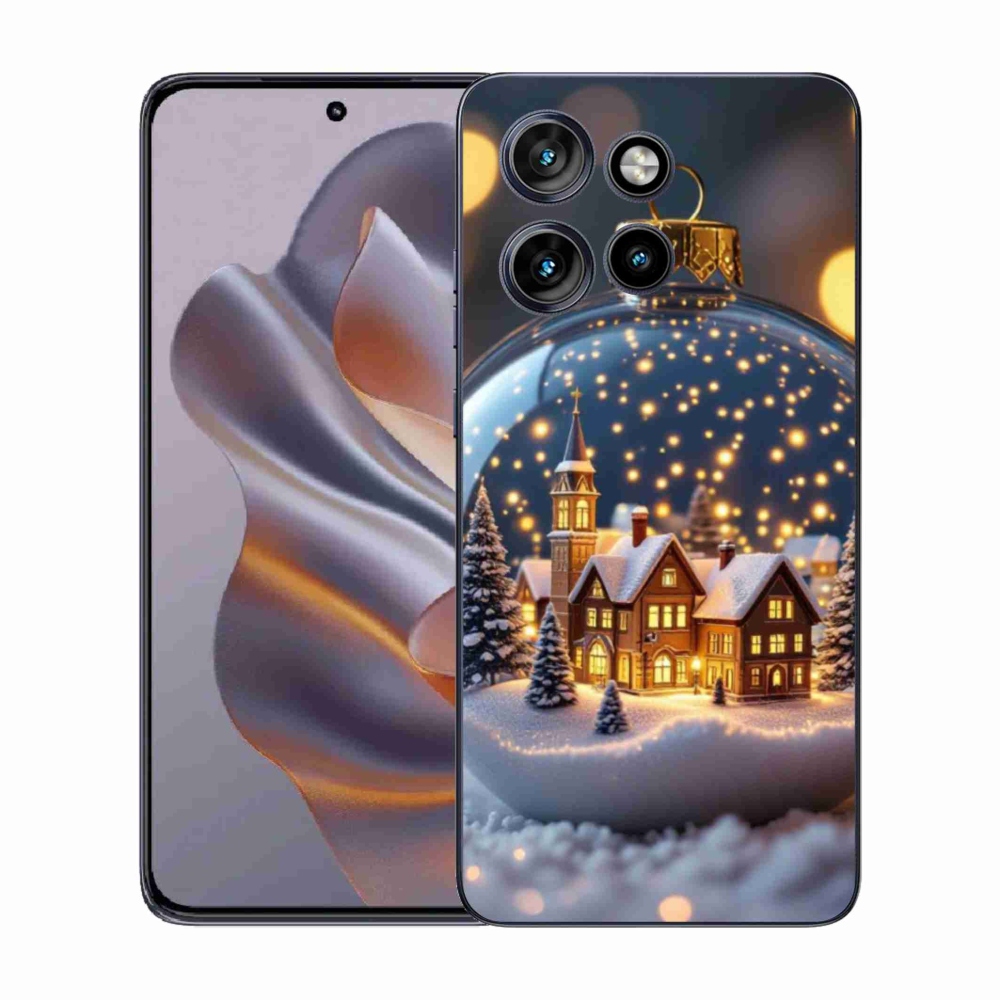 Zselés borítás mmCase a Motorola Edge 50 Neo készülékhez - Karácsonyi gömb 4