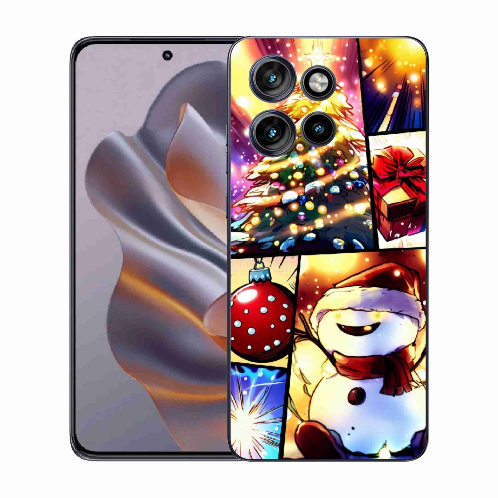 Zselés borító mmCase a Motorola Edge 50 Neo készülékhez - karácsonyi motívumok 1
